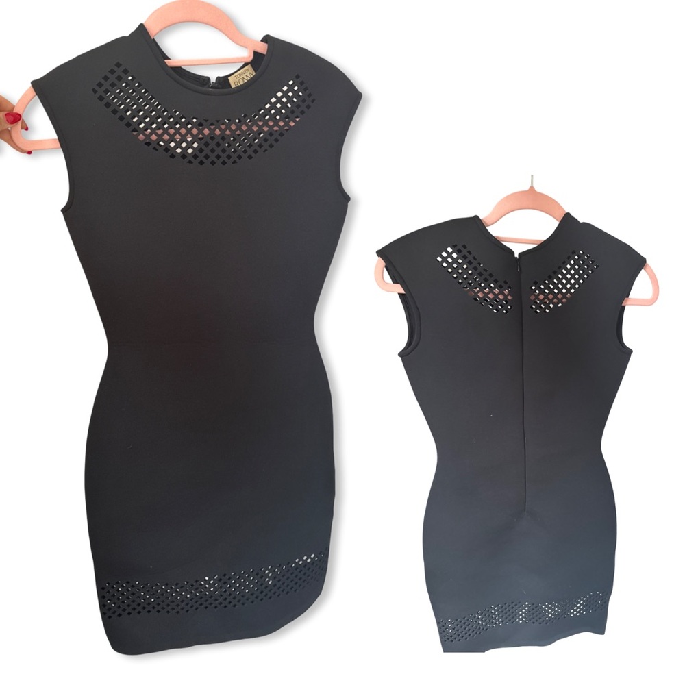 Torn By Ronny Kobo Morgan Laser Cut Dress